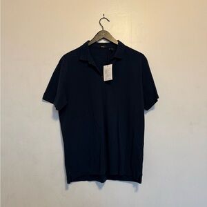 Theory Men's Dark Navy Polo Shirt NWT